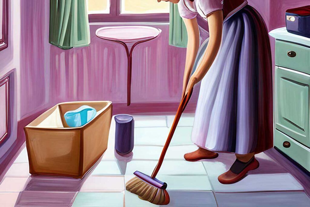 Spiritual meaning of mopping the floor