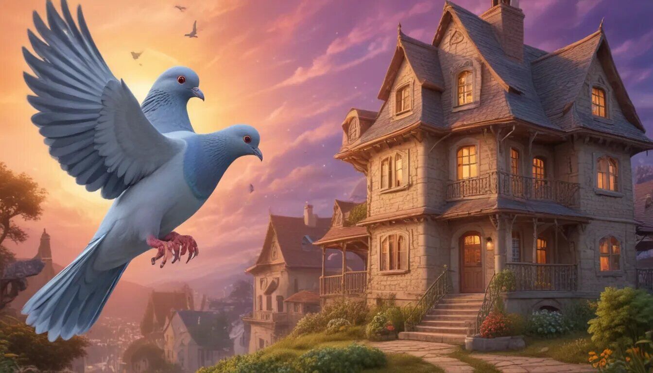 Pigeon coming into house