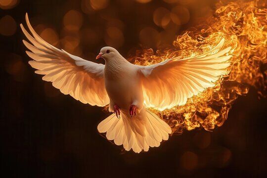 6 Spiritual Meanings of a Dove on Fire