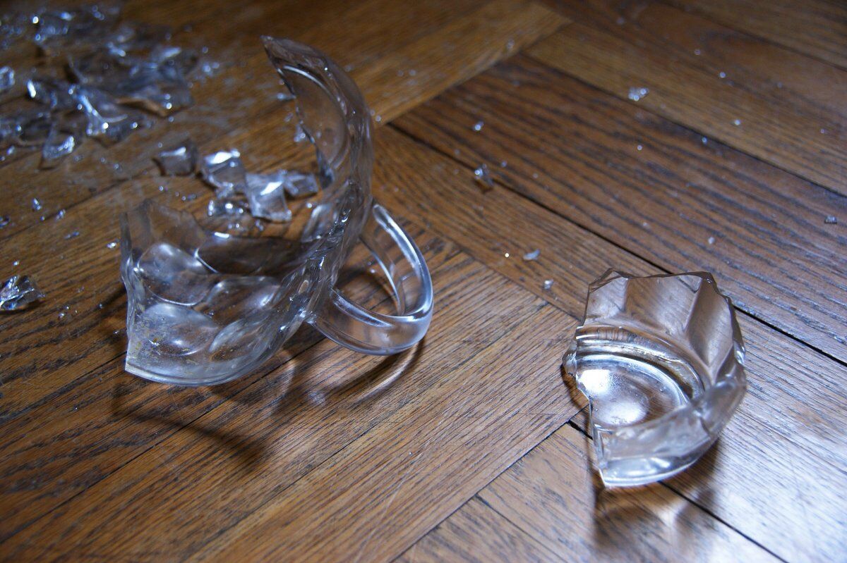 Breaking a cup