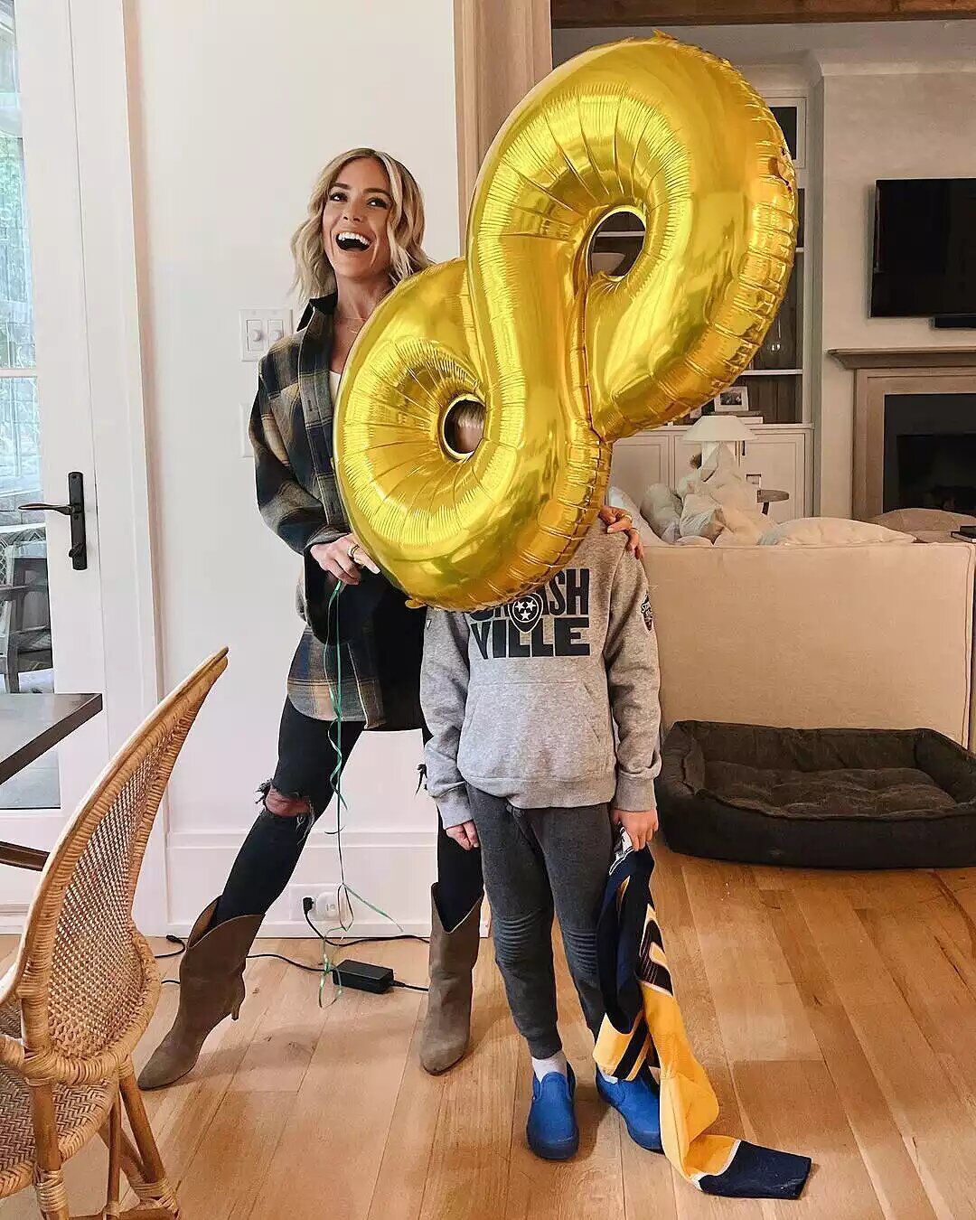 Kristin Cavallari with son Jaxon on his 8th birthday.