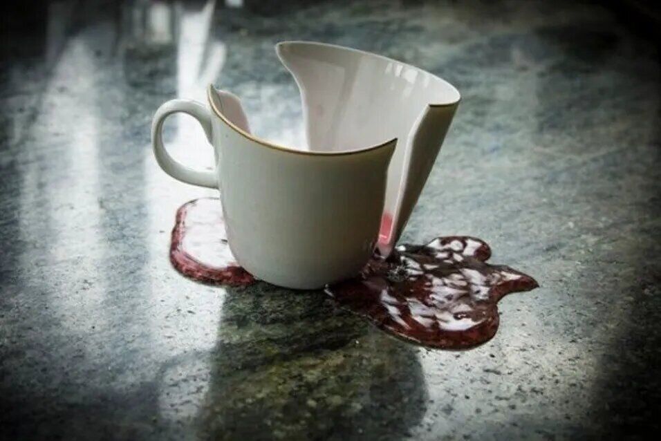 Breaking a cup