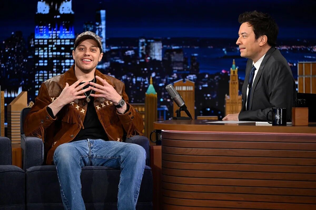 Pete Davidson during an interview on ‘The Tonight Show Starring Jimmy Fallon’.