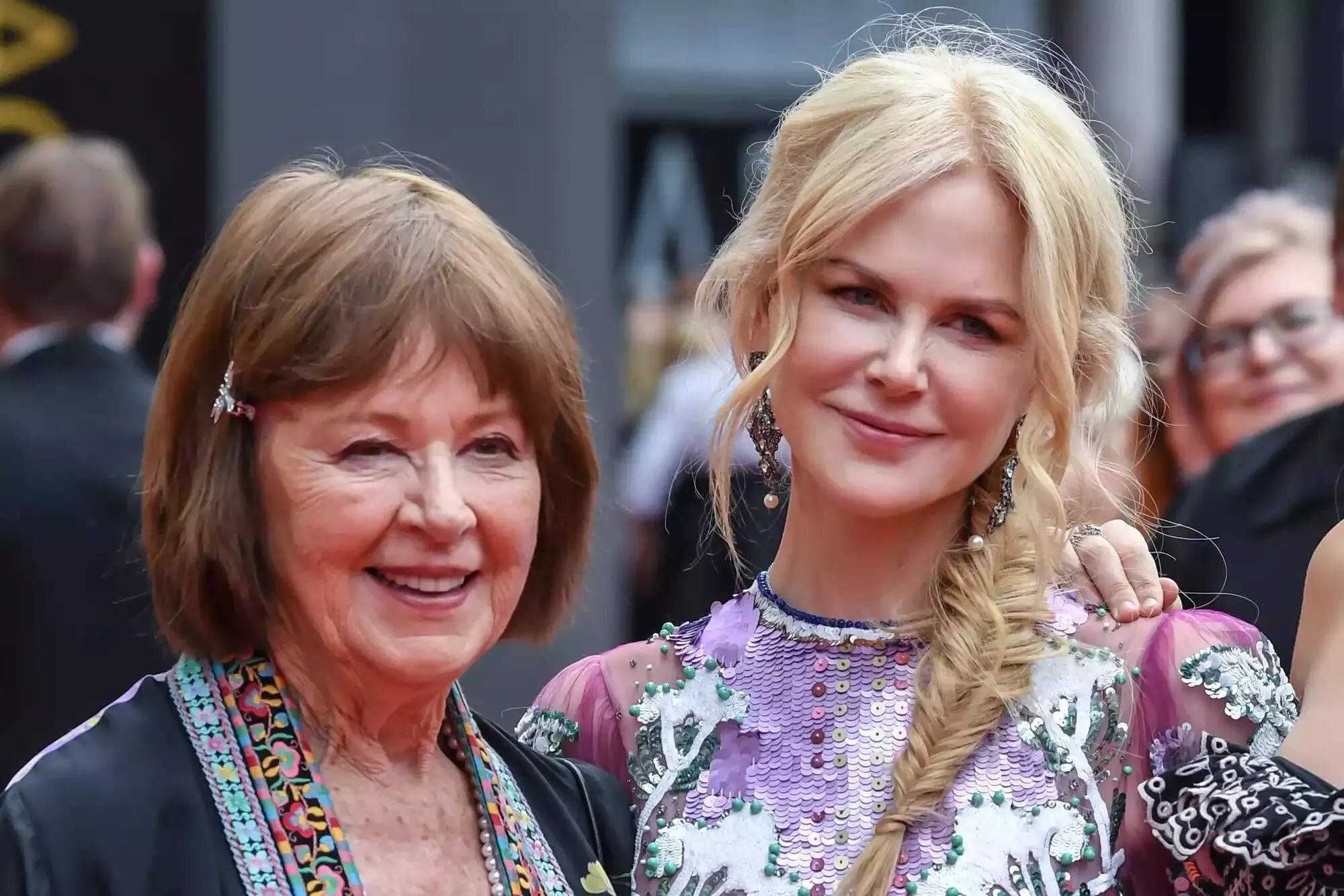 Nicole Kidman (right) and her mother, Janelle Ann Kidman, in December 2018.