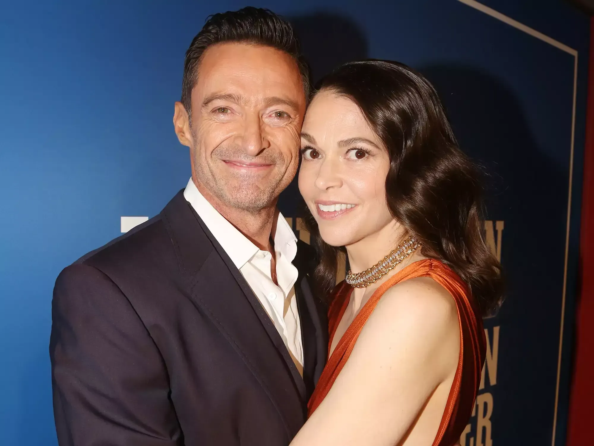 Hugh Jackman Attends Sutton Foster’s "Once Upon a Mattress" Performance