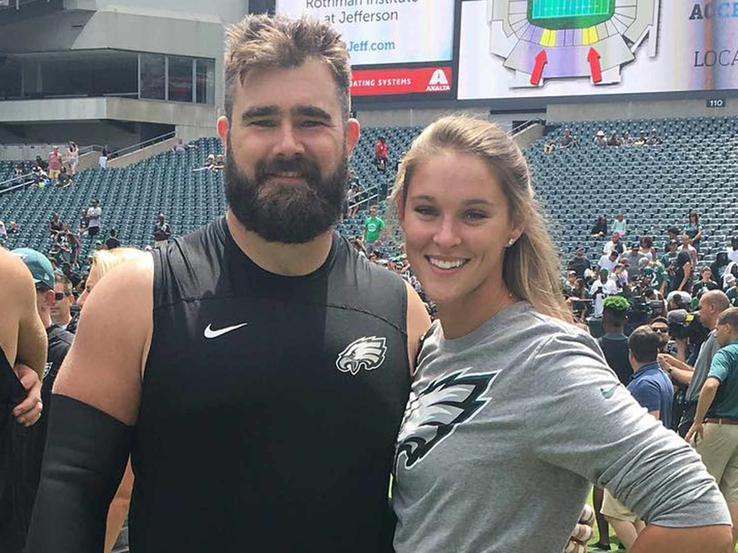 Jason and Kylie Kelce