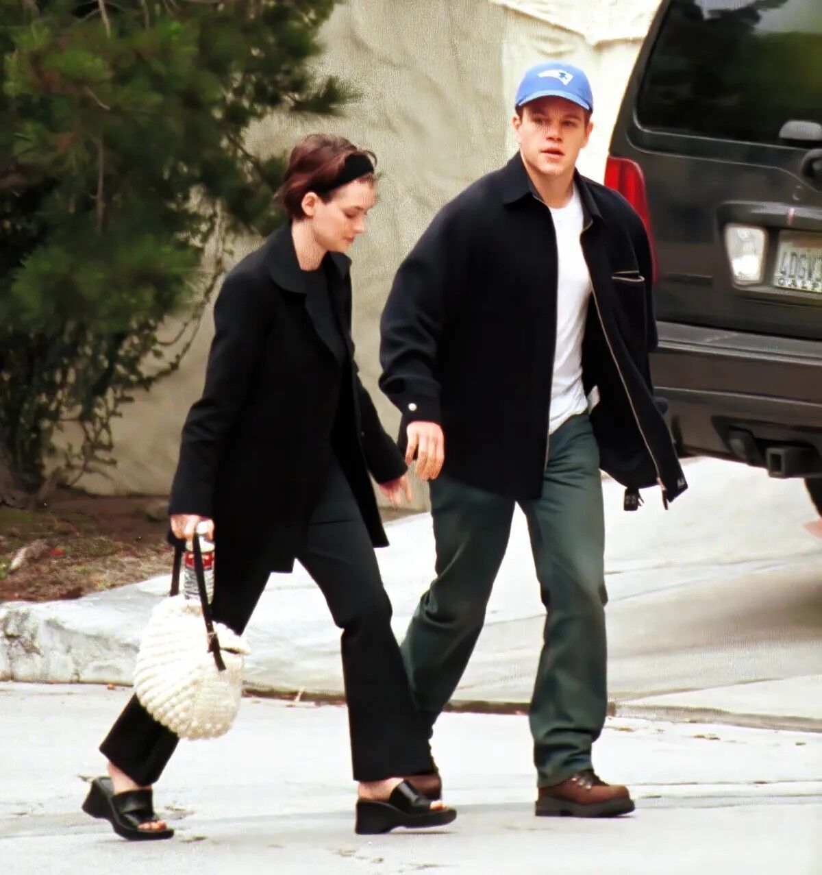 Winona Ryder and Matt Damon in 2000