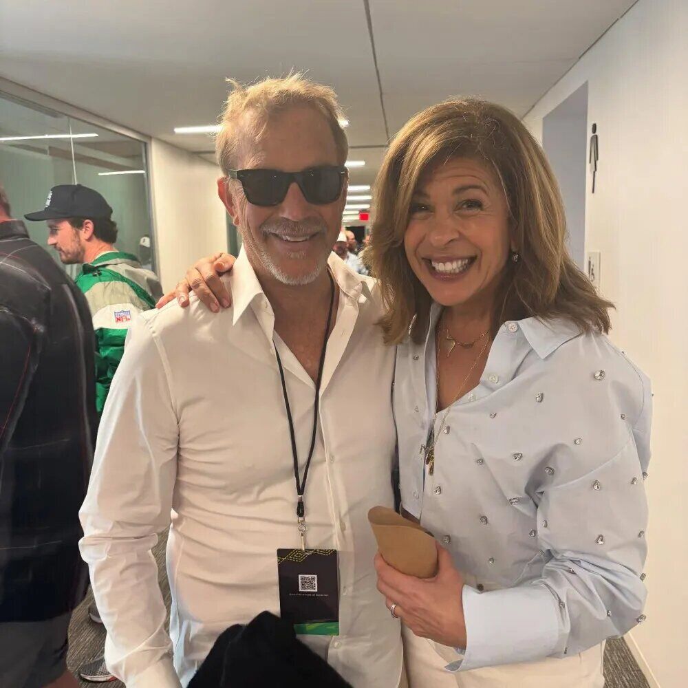 Hoda Kotb and Kevin Costner