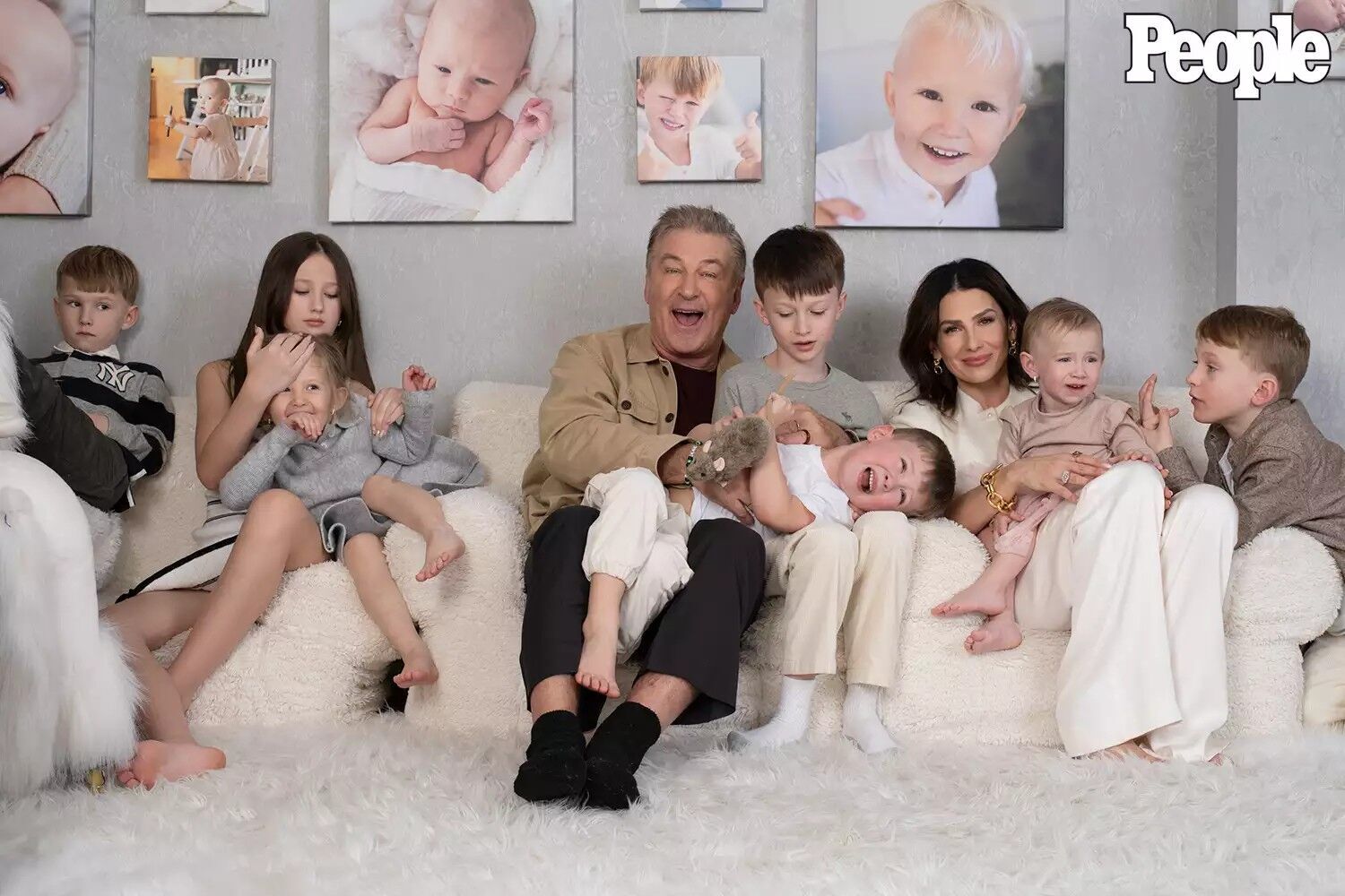 Alec and Hilaria Baldwin and their children on Jan. 3