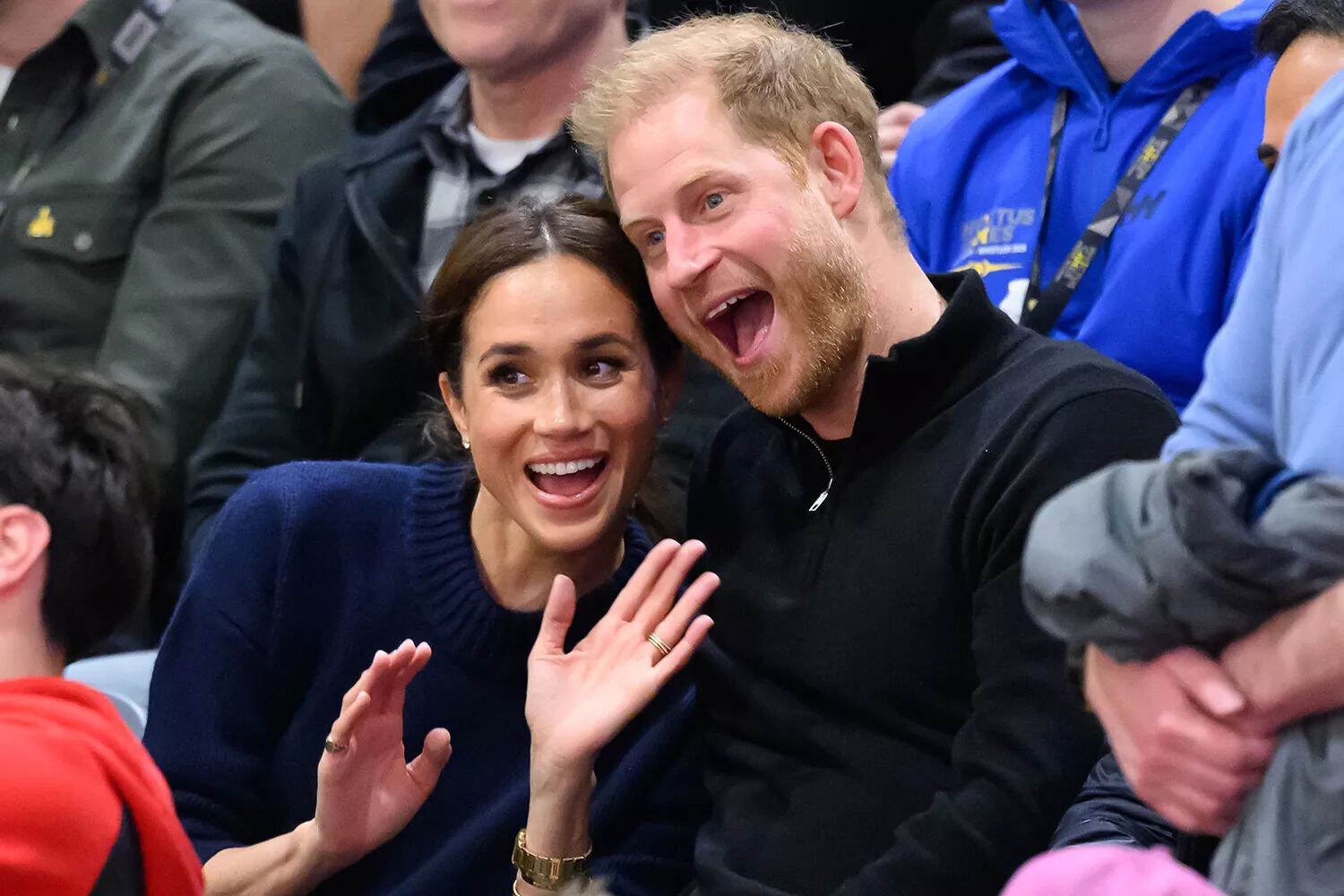 Meghan Markle and Prince Harry attend the Invictus Games in Canada on Feb. 9, 2025.