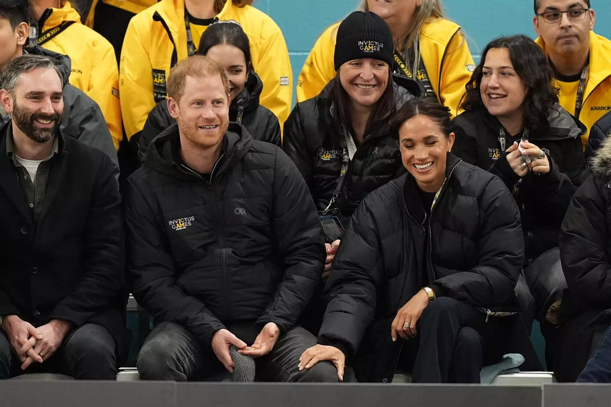 Prince Harry and Meghan Markle attend the Invictus Games in Canada on Feb. 9, 2025.