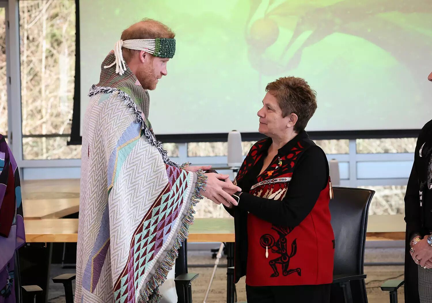 Prince Harry visits the Tsleil-Waututh Nation in Canada on Feb. 14, 2025.