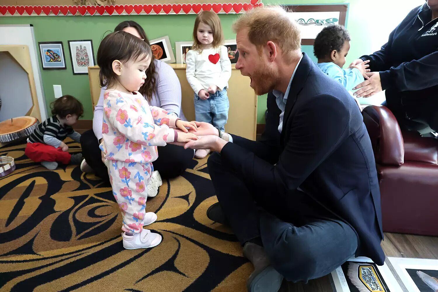 Prince Harry visits the Tsleil-Waututh Nation in Canada on Feb. 14, 2025.