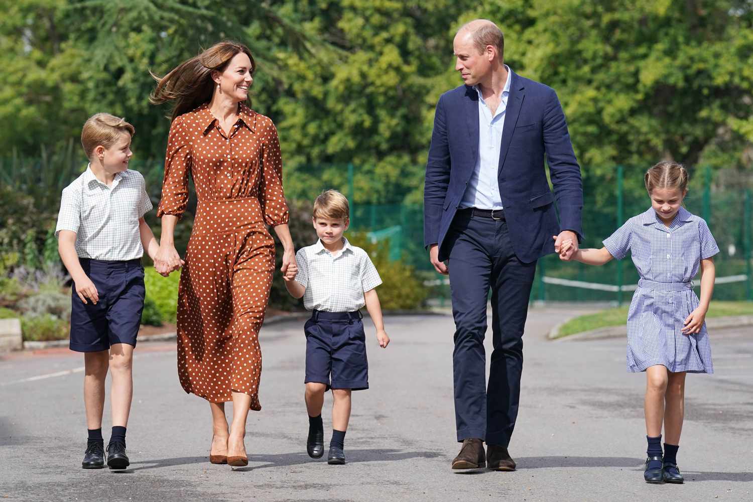 George, kate, Louis, William and Charlotte in September 2022