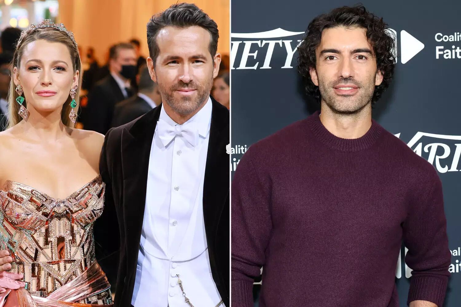 Blake Lively and Ryan Reynolds; Justin Baldoni.