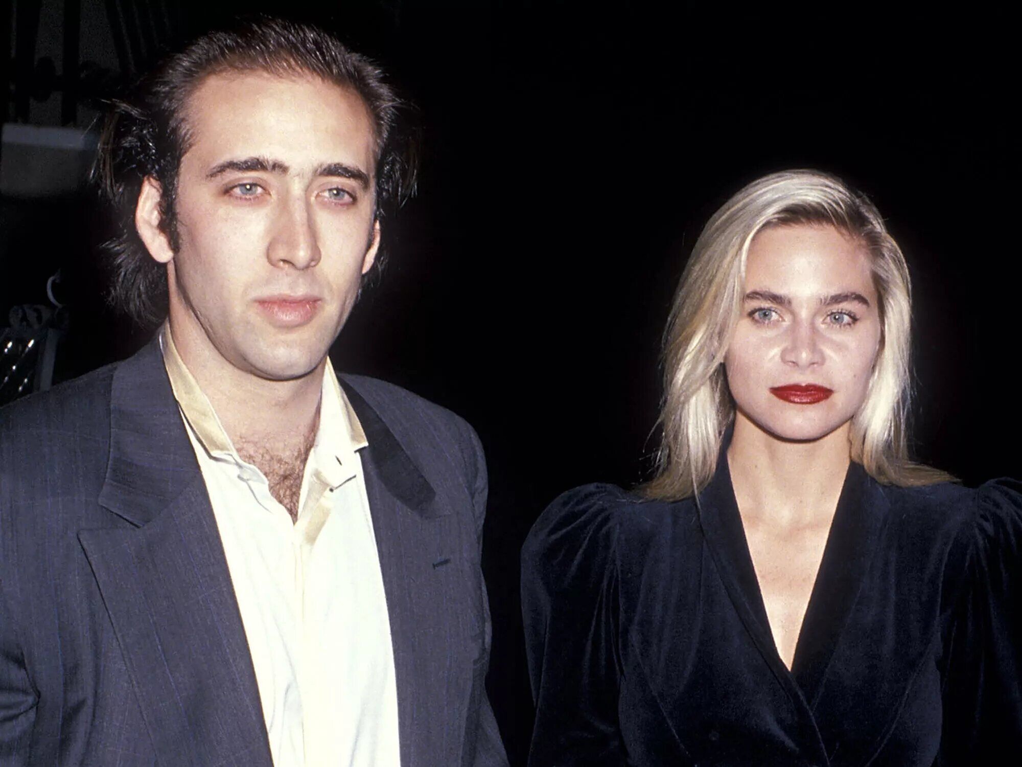 Nicholas Cage and Christina Fulton in 1988.