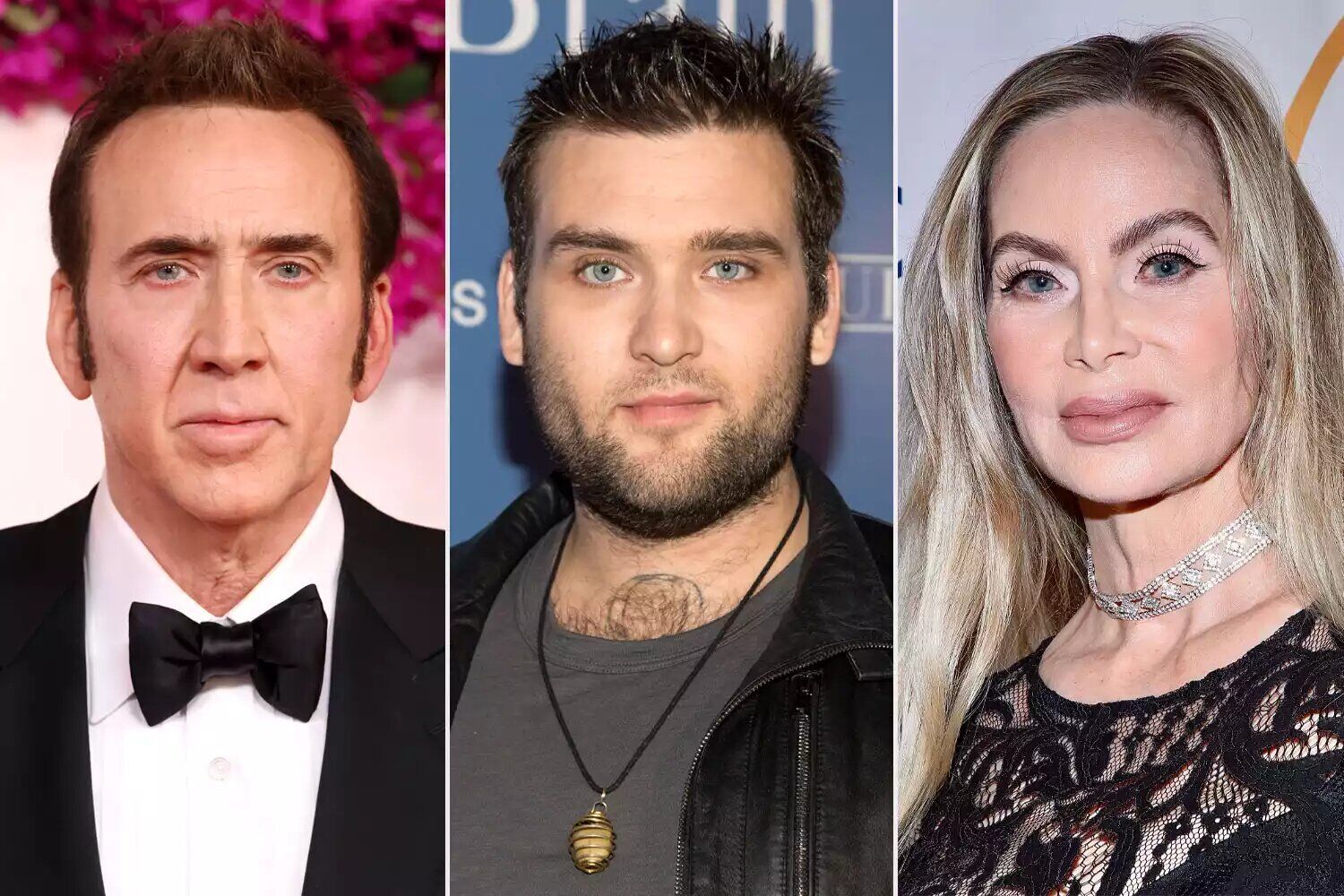 Nicolas Cage, Weston Coppola Cage and Christina Fulton