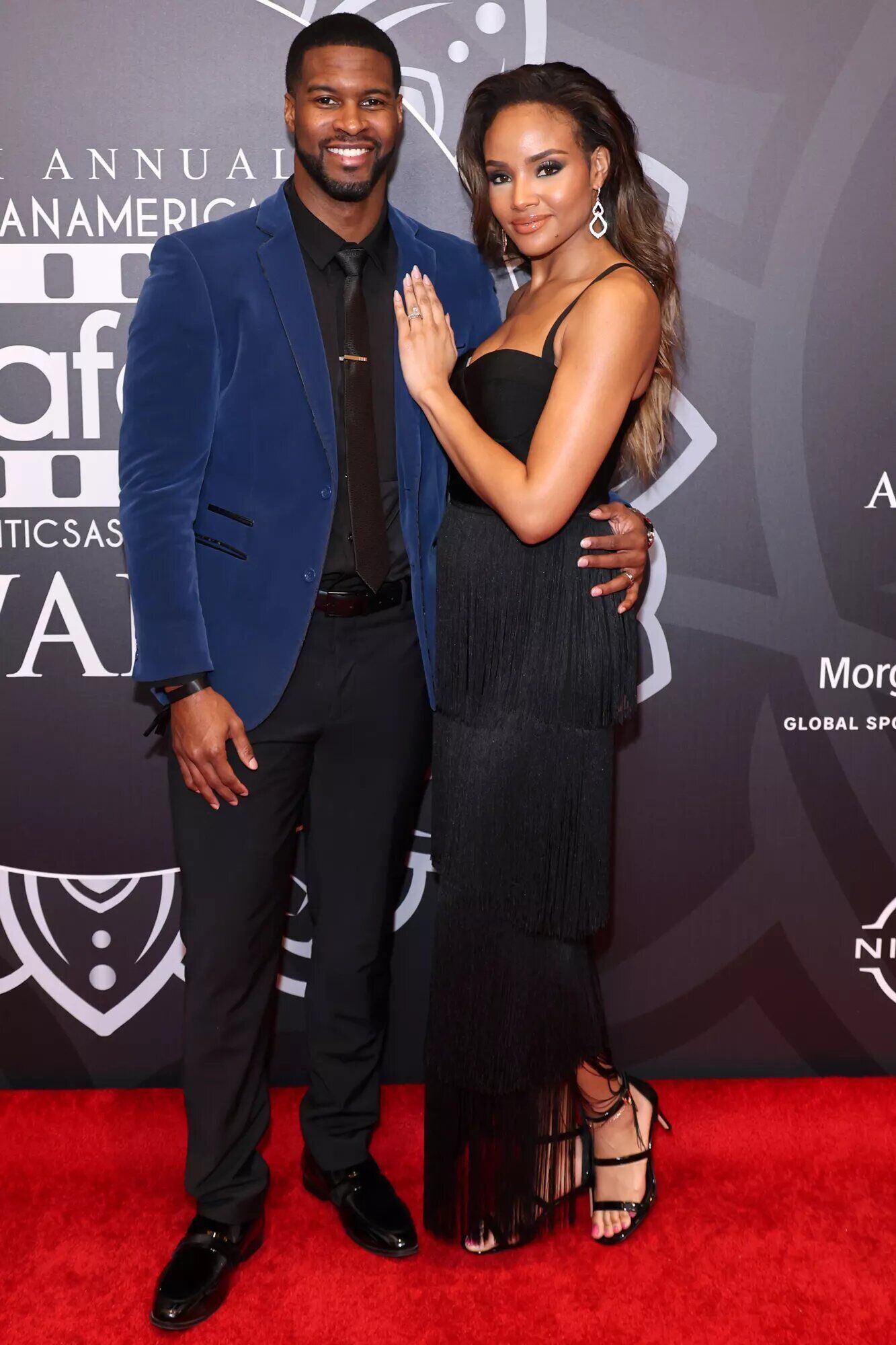 Branden Wellington and Meagan Tandy attend the 6th Annual African American Film Critics Association Awards in Los Angeles on Feb. 19, 2025.