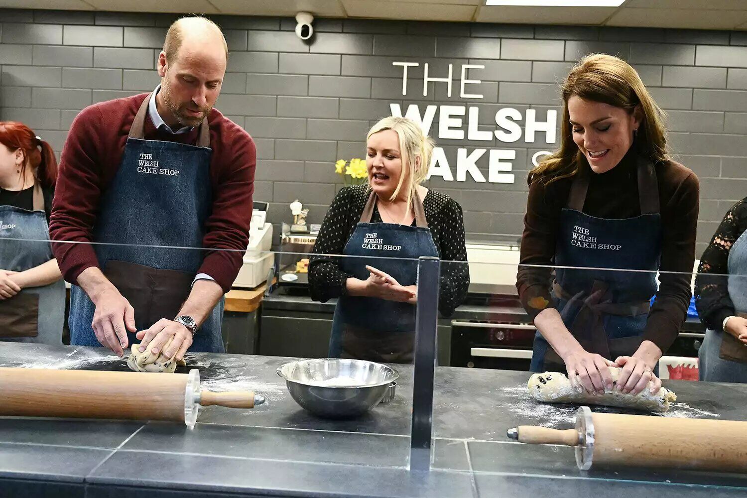 Prince William and Kate Middleton make Welsh cakes in Wales on Feb. 26, 2025.