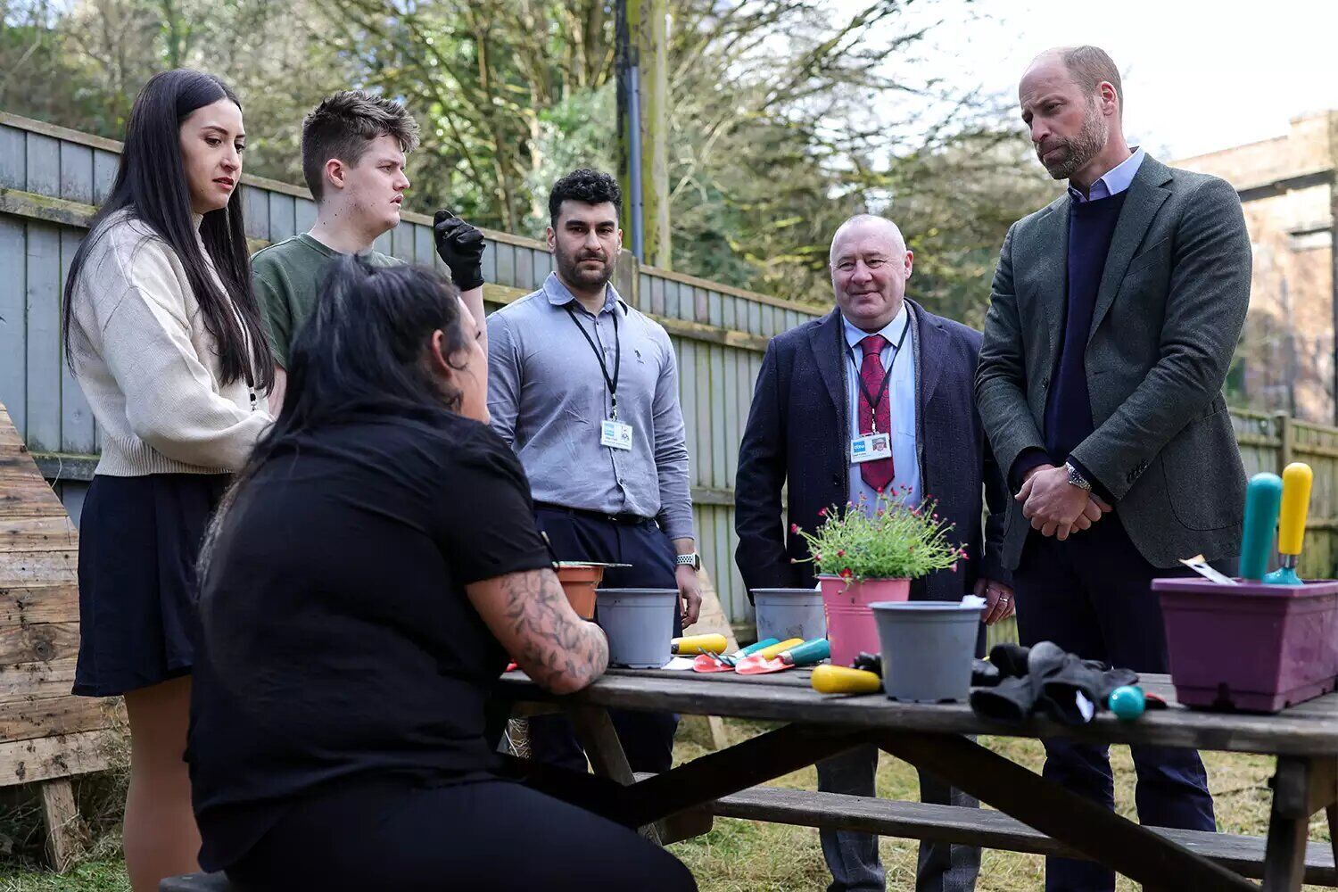 Prince William visits Homewards Bournemouth on Feb. 28, 2025.