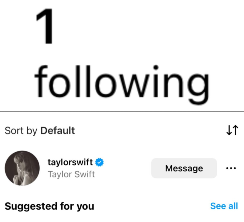 Kanye West Reveals He’s Following Only Taylor Swift on Instagram