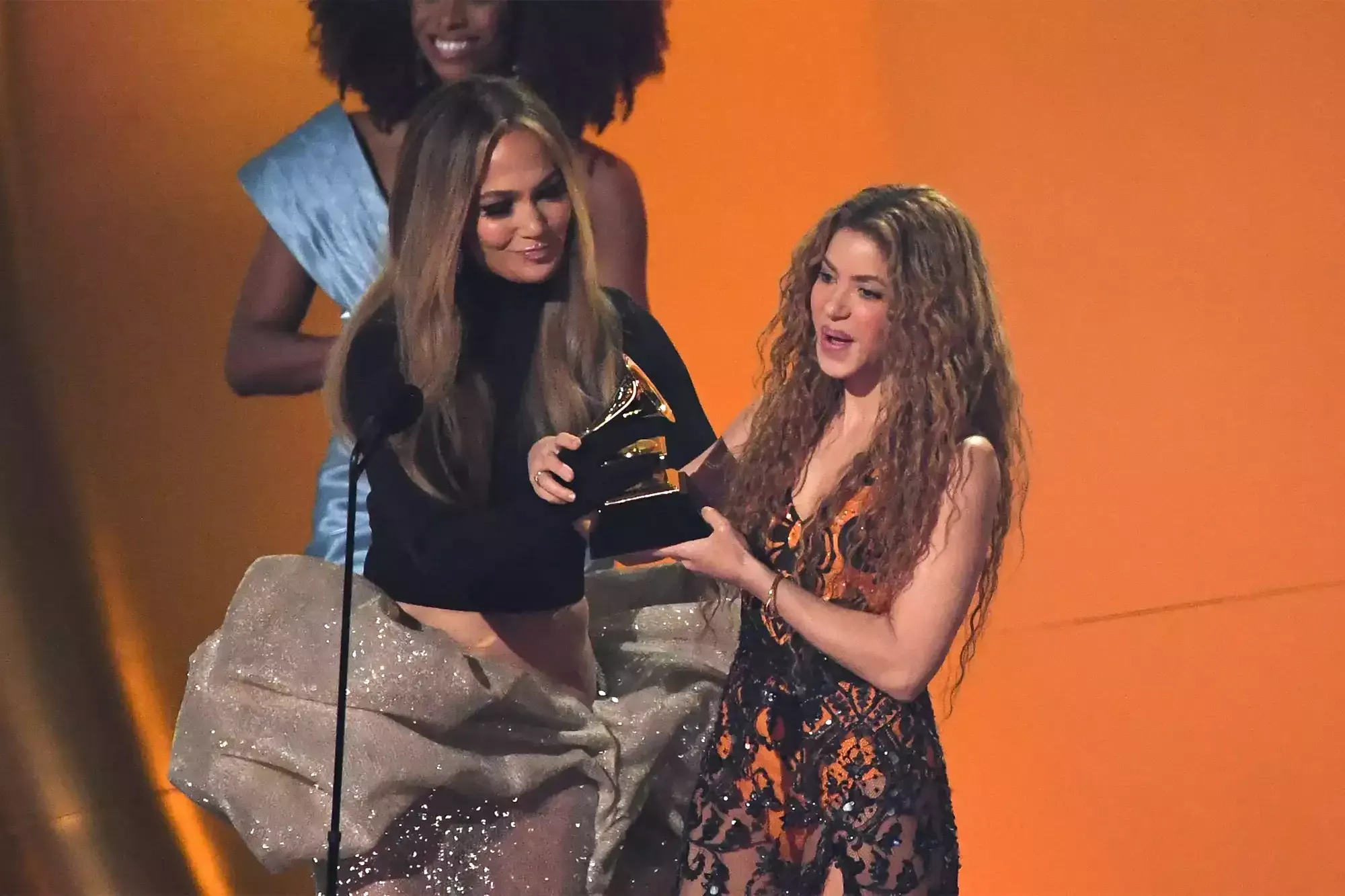 Shakira Reunites with Jennifer Lopez at the 2025 Grammys