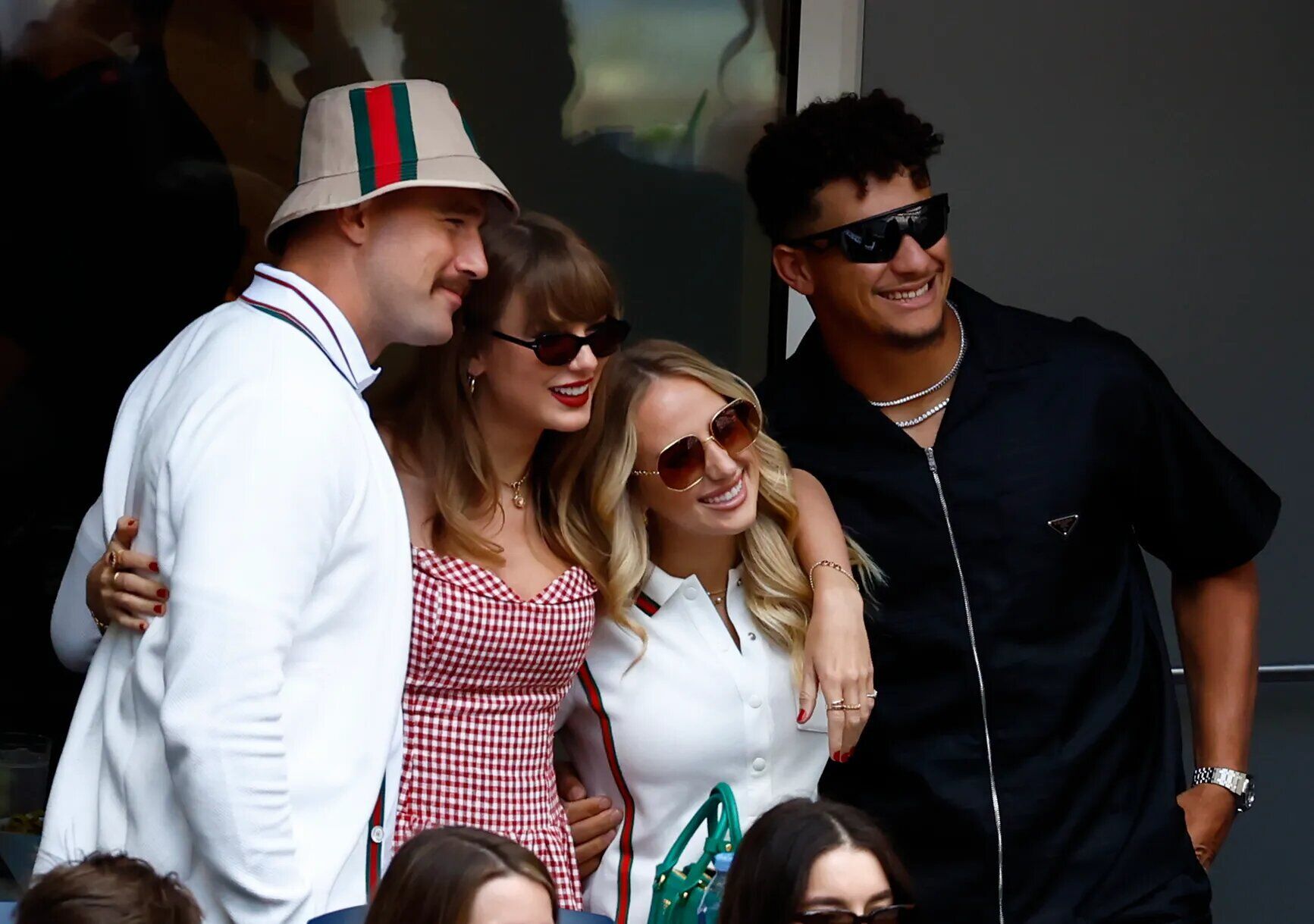 Swift, Kelce and Patrick and Brittany Mahomes attend the Men's Singles Final match in N.Y.C. in September 2024.