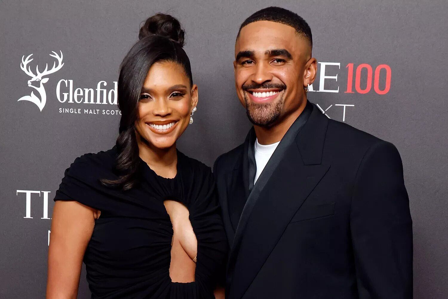 Bry Burrows and Jalen Hurts attended the Time100 Next Gala in October 2023