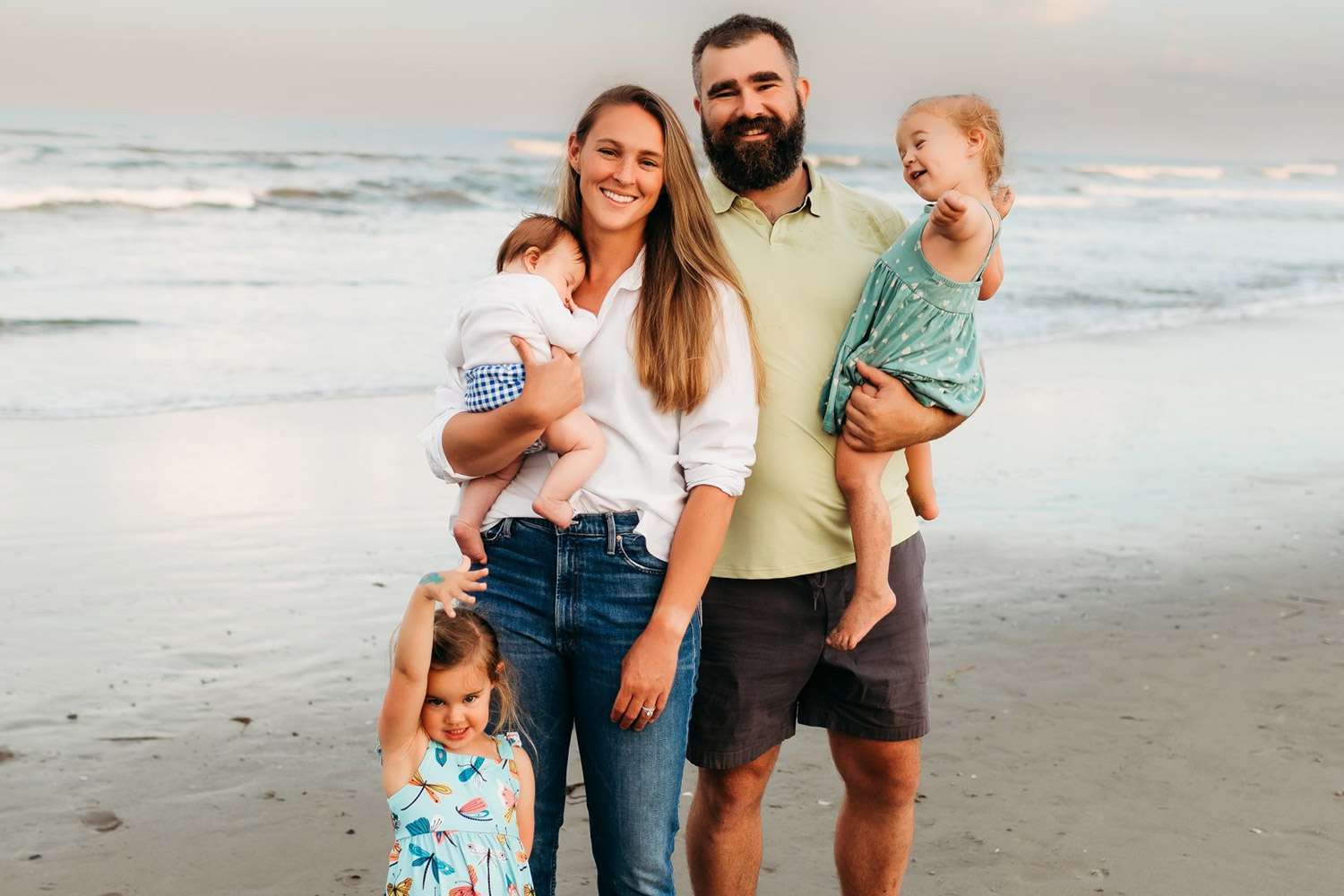 Jason Kelce with family