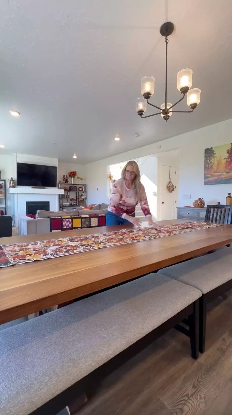 Christine Brown in her and David Woolley's Utah home.