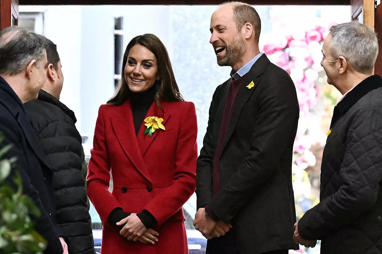 The Prince and Princess of Wales visiting Pontypridd Market, South Wales, on Feb. 26