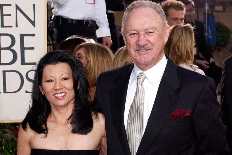 Betsy Arakawa and Gene Hackman on Jan. 19, 2003.