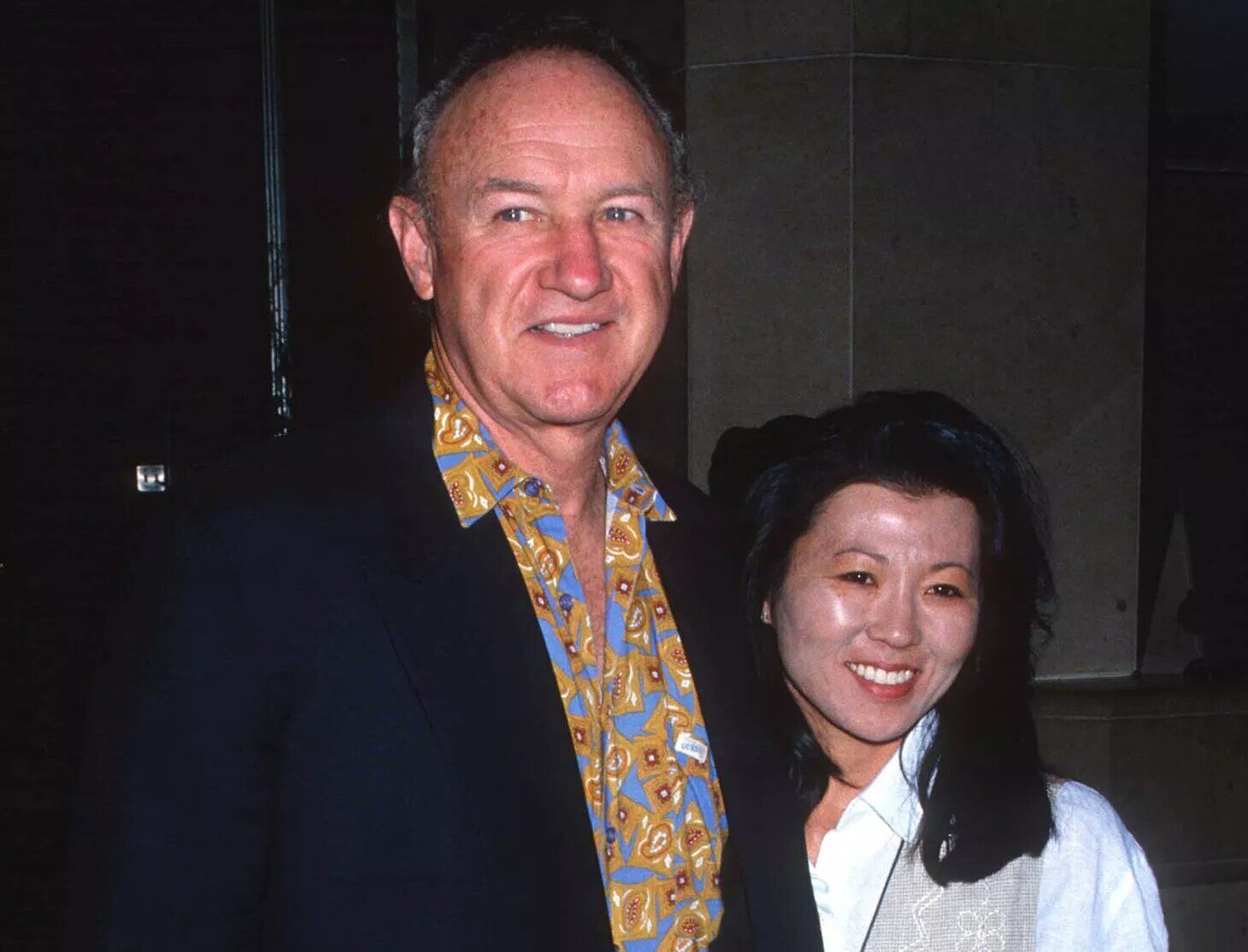 Betsy Arakawa and Gene Hackman