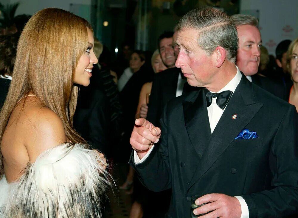 King Charles and Beyoncé in 2003