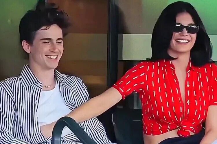 Timothée Chalamet and Kylie Jenner attend the Indian Wells Open in California.