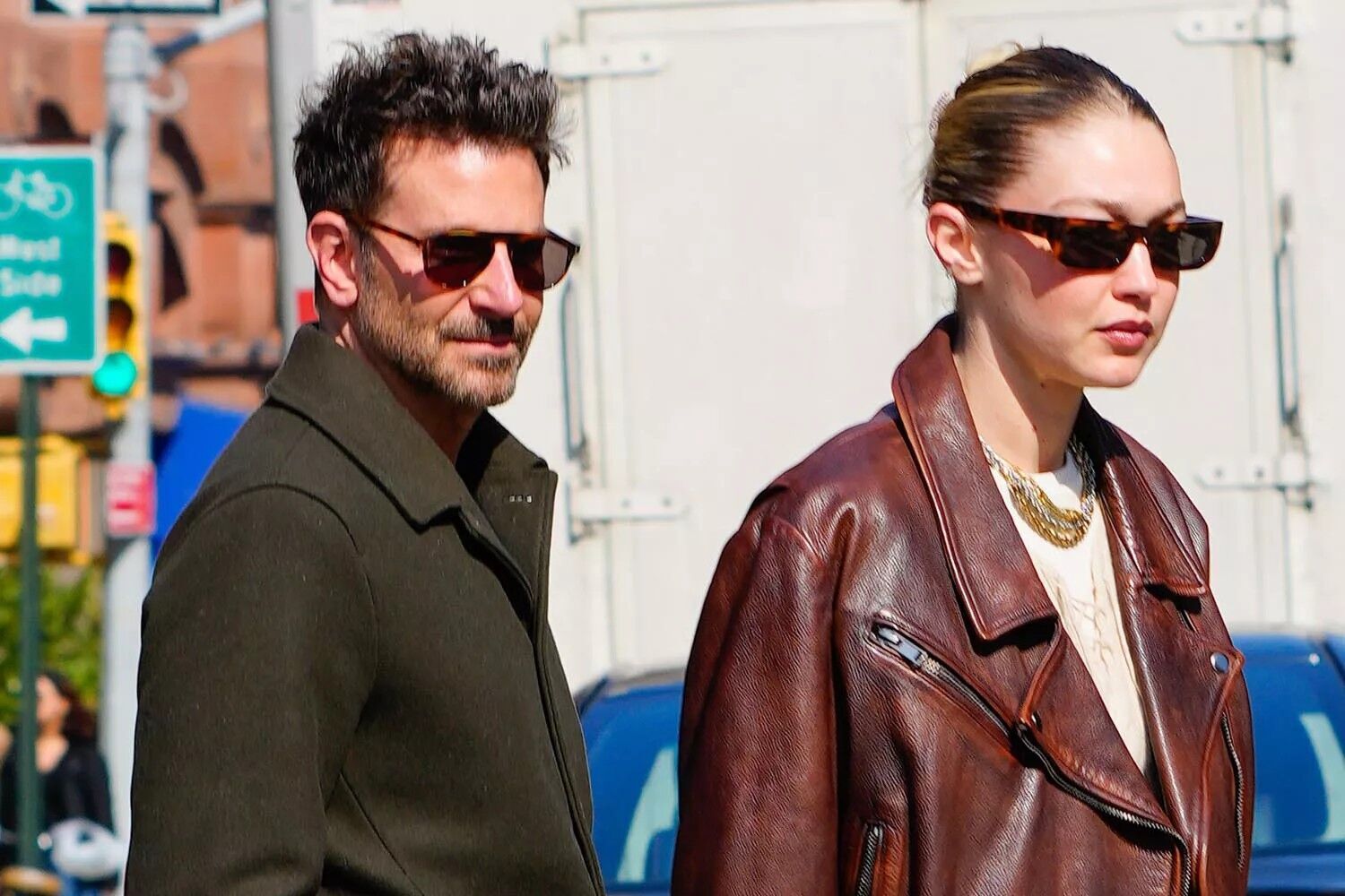 Bradley Cooper and Gigi Hadid in New York City on Feb. 27, 2024.