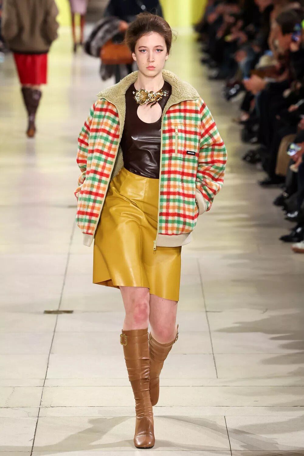 Sunday Rose Kidman Urban walks the runway during the Miu Miu Womenswear Fall/Winter 2025-2026 show as part of Paris Fashion Week at Palais d'Iena on March 11, 2025 in Paris, France.