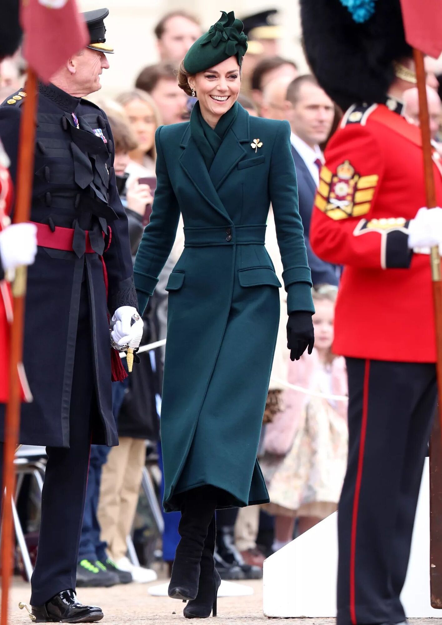 Kate Middleton marks St. Patrick's Day with the Irish Guards on March 17, 2025.