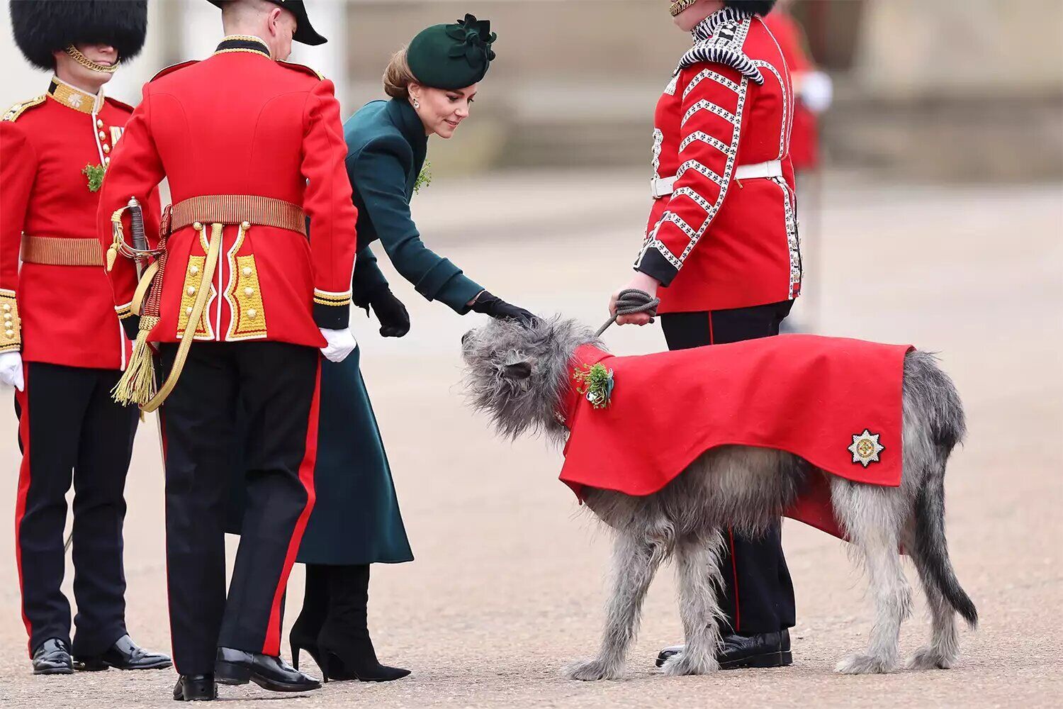 Kate Middleton marks St. Patrick's Day with the Irish Guards on March 17, 2025.