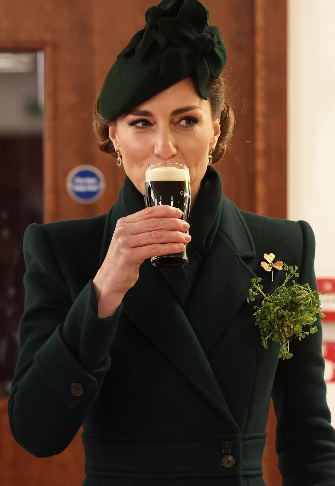 Kate Middleton sips Guinness at St. Patrick's Day parade on March 17, 2025.