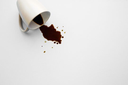 Spilling coffee