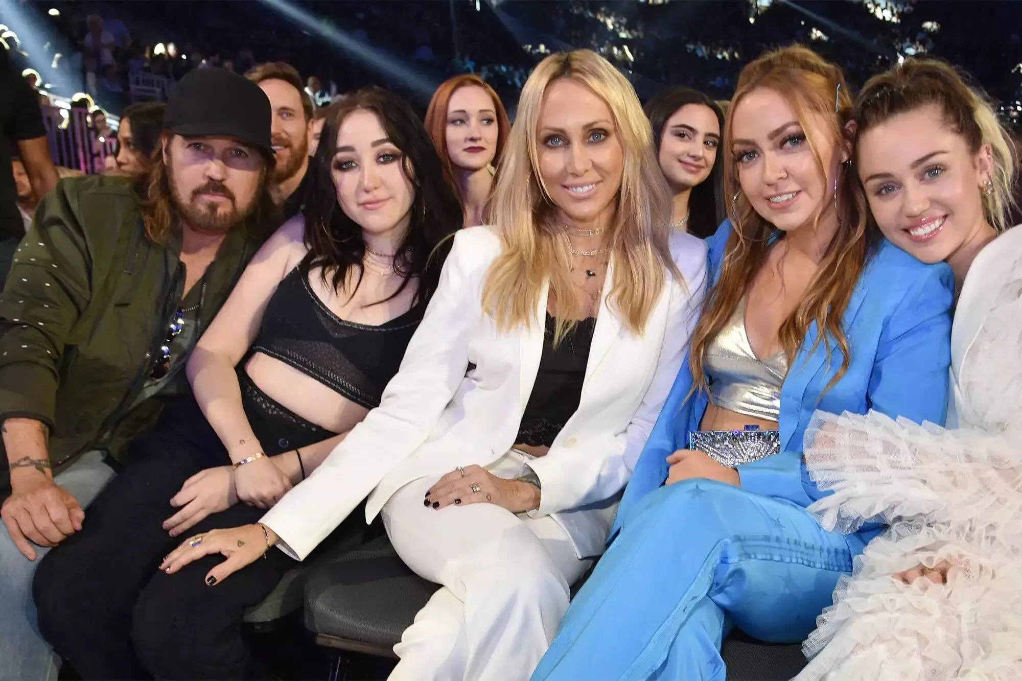 Billy Ray, Noah, Tish, Brandi and Miley Cyrus in 2017.