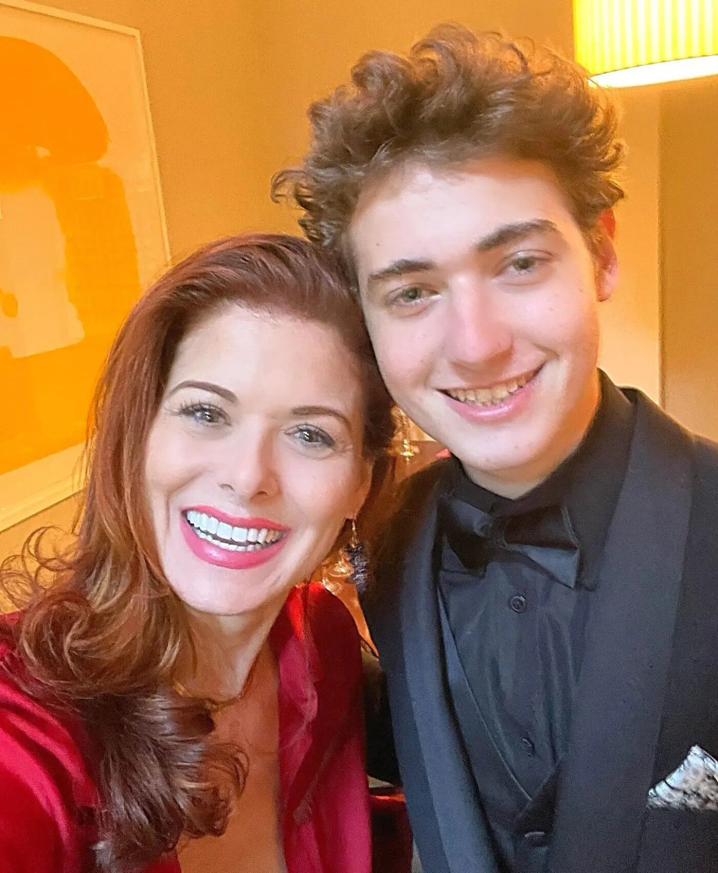 Debra Messing and Roman Walker Zelman