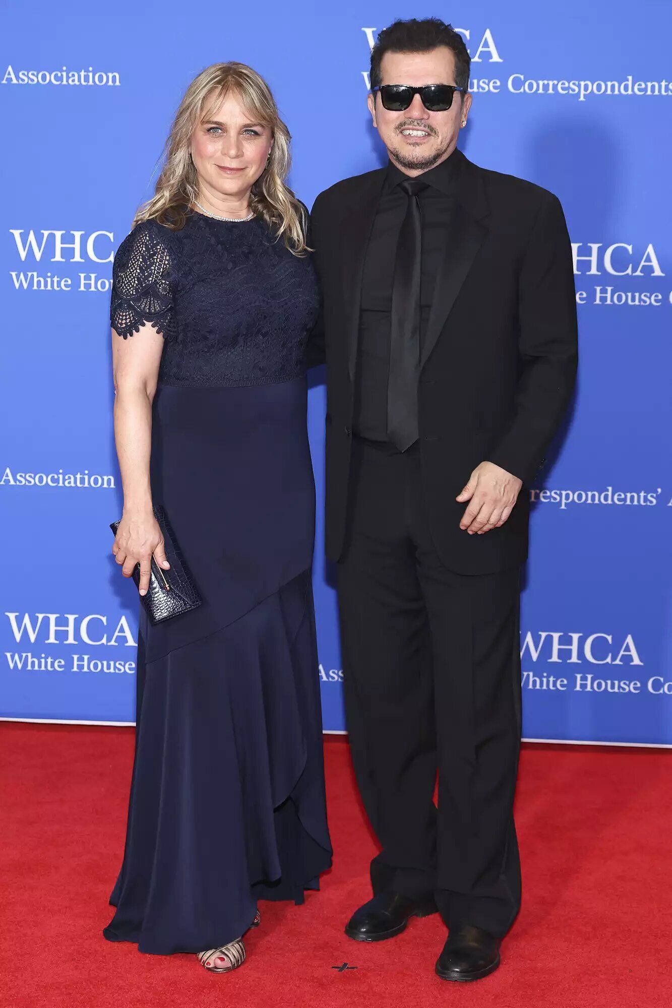 Justine Maurer and John Leguizamo in Washington, D.C., on April 29, 2023