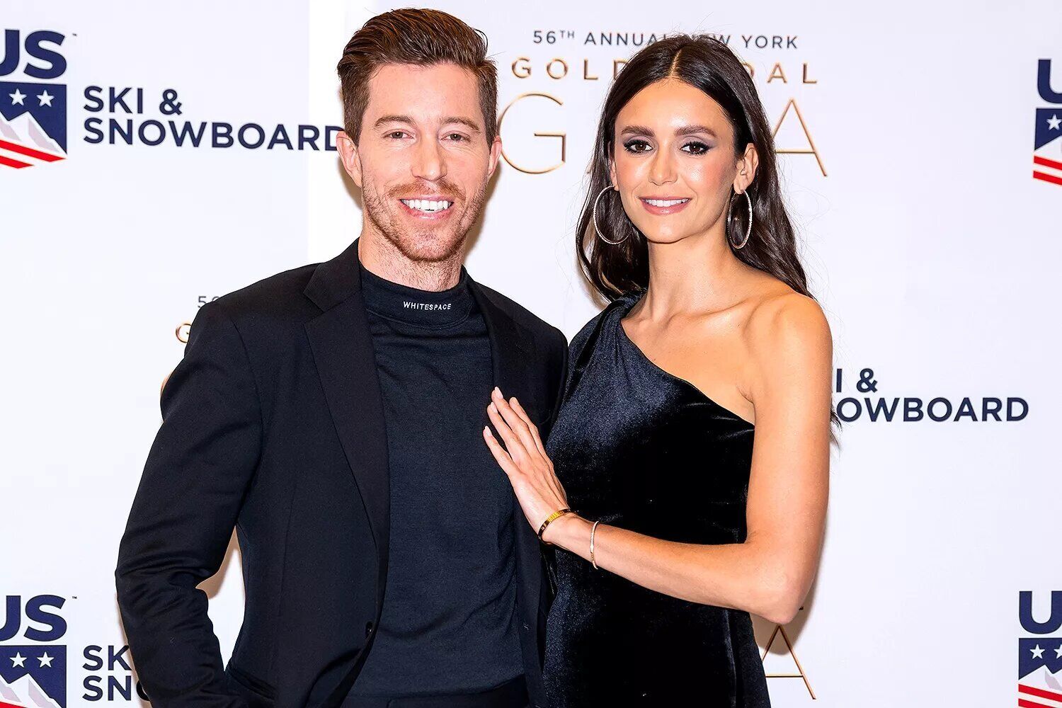 Shaun White (L) and Nina Dobrev in October 2022.