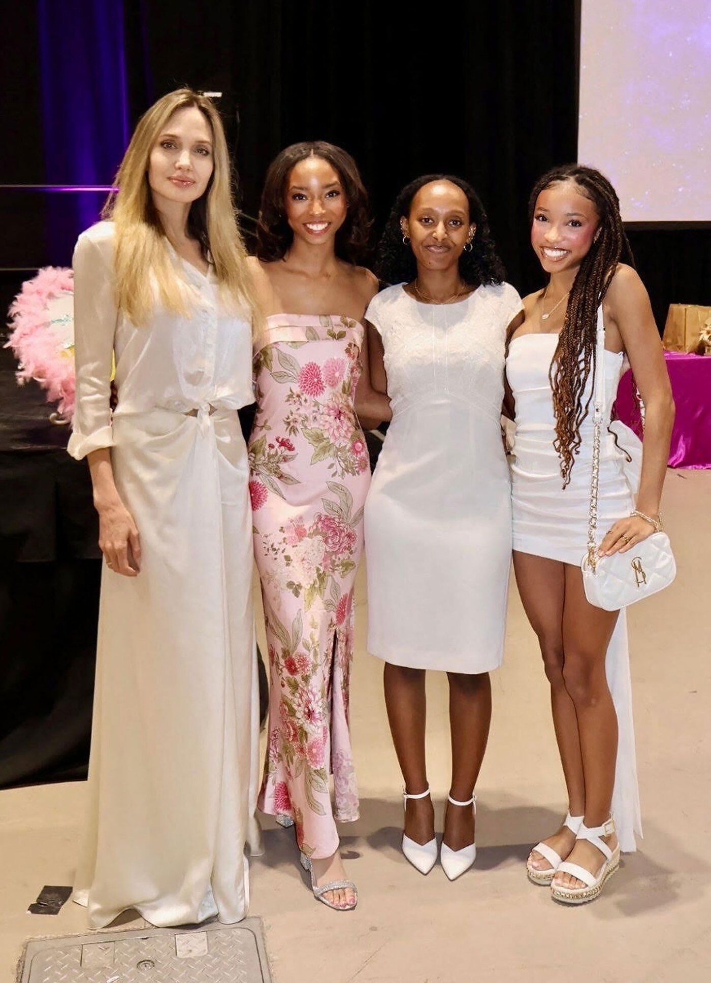 Angelina Jolie Supports Zahara at Mother-Daughter Brunch Event