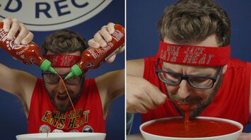 Speed-Eater Consumes 2 Pounds, 7 Ounces of Hot Sauce in 3 Minutes