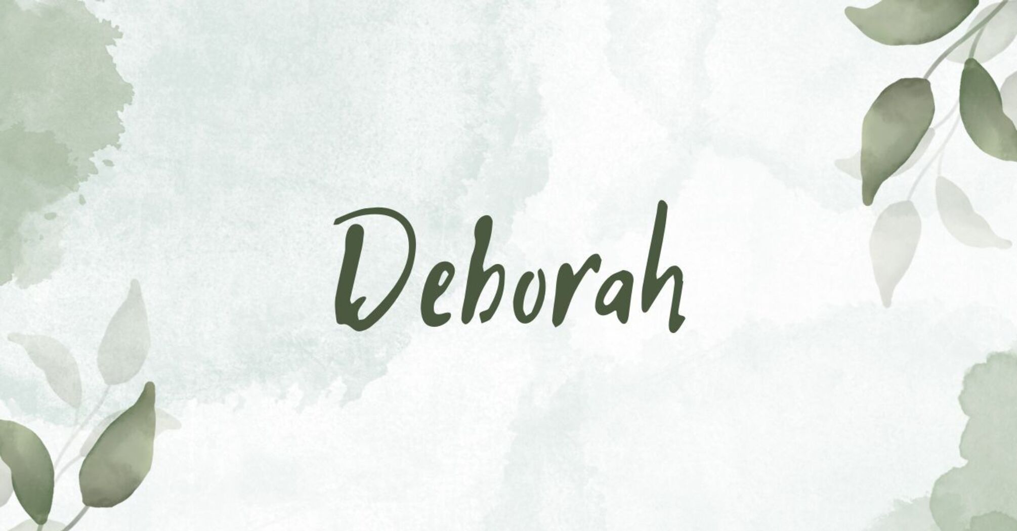 Meaning of the name Deborah