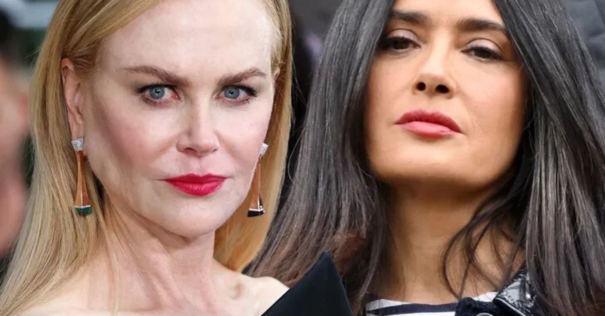 Nicole Kidman and Salma Hayek 