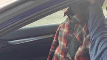 Driver Caught Using Plaid Shirt as 'Passenger' in HOV Lane